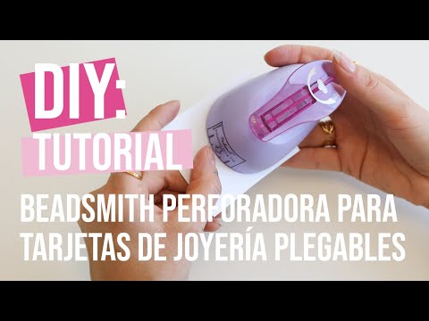 Beadsmith perforadora para tarjetas de joyería plegables