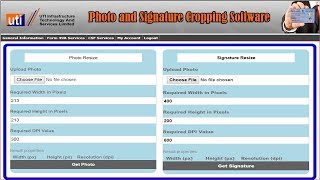 Photo and Signature Software for UTIITSL PAN || UTI PSA  || Cropping Tools screenshot 2
