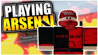 First time playing arsenal in Roblox (like a pro)