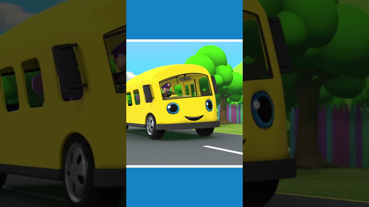 The Wheels on the Bus Go Round 🚌 #shorts #wheelsonthebus #singalong