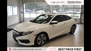 2017 Honda Civic Coupe EX-T w-Honda Sensing - One Owner - Certified! - 32377L