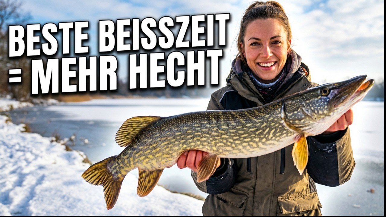 Mehr Hechte! Diese Winter-Uhrzeit verschweigt dir jeder (4.800 Fänge beweisen es!)