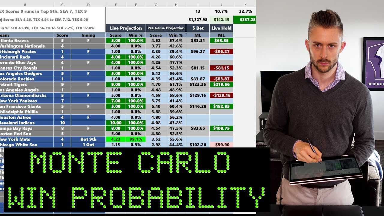 Sports Betting Analytics Using A Monte Carlo Simulation To Project In Game Win Probability 