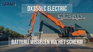 Dx355Lc Electric - Batterij Wisselen Via Het Scherm