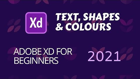 Adobe XD Text, Shapes & Colours (Hindi)