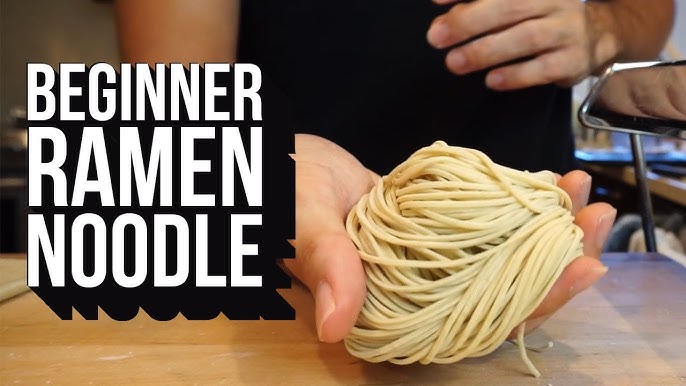 How to make curly ramen noodles. Silicon flaps on the cutter