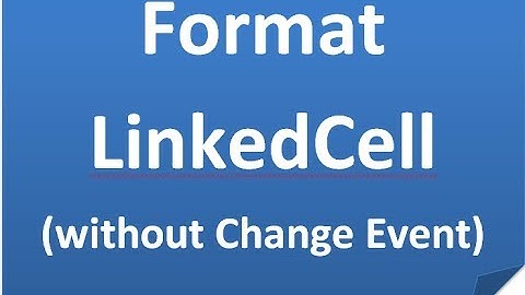How to Format LinkedCell TextBoxes the Easy Way! Excel VBA