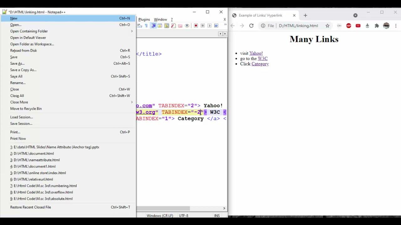 TABINDEX ATTRIBUTE HTML THE DEFINITIVE GUIDE YouTube