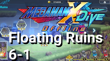 MegaMan X Dive Offline Floating Ruins 6-1 (All Hidden Elements locations)