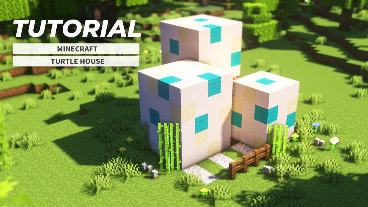 マインクラフト かわいい亀のタマゴの家の作り方 建築講座 Youtube