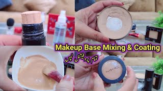 Excellent easy BRIDAL BASE  with kryolan tv paint stick / base mixing & coating 