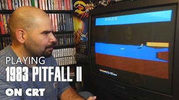 Pitfall II for Atari 2600 on a CRT (Memory Lane)