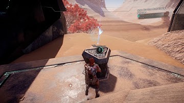 Mass Effect™ Andromeda (PS4) Sara Ryder Activates another Monolith on Elaaden without Puzzle