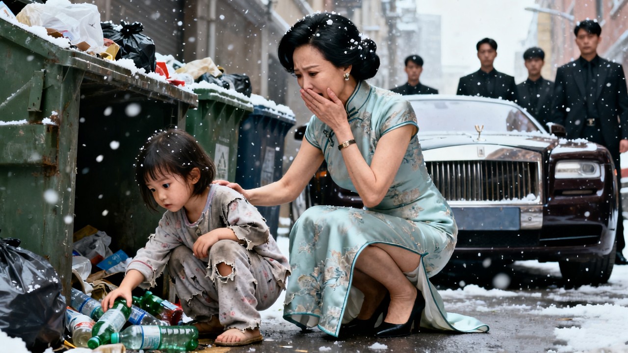 五歲女孩撿垃圾供媽媽治病，首富路過心疼不已，立刻收養她當孫女，誰知女孩的媽媽正是首富失散多年的親女兒！