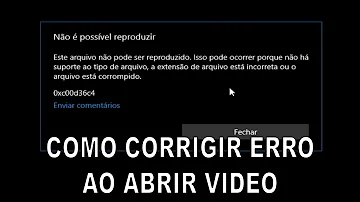 O que fazer quando diz o formato não é compatível?