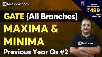 GATE Previous Year Maths Questions | Maxima and Minima Problems | Part 2 | GATE 2020 Solutions