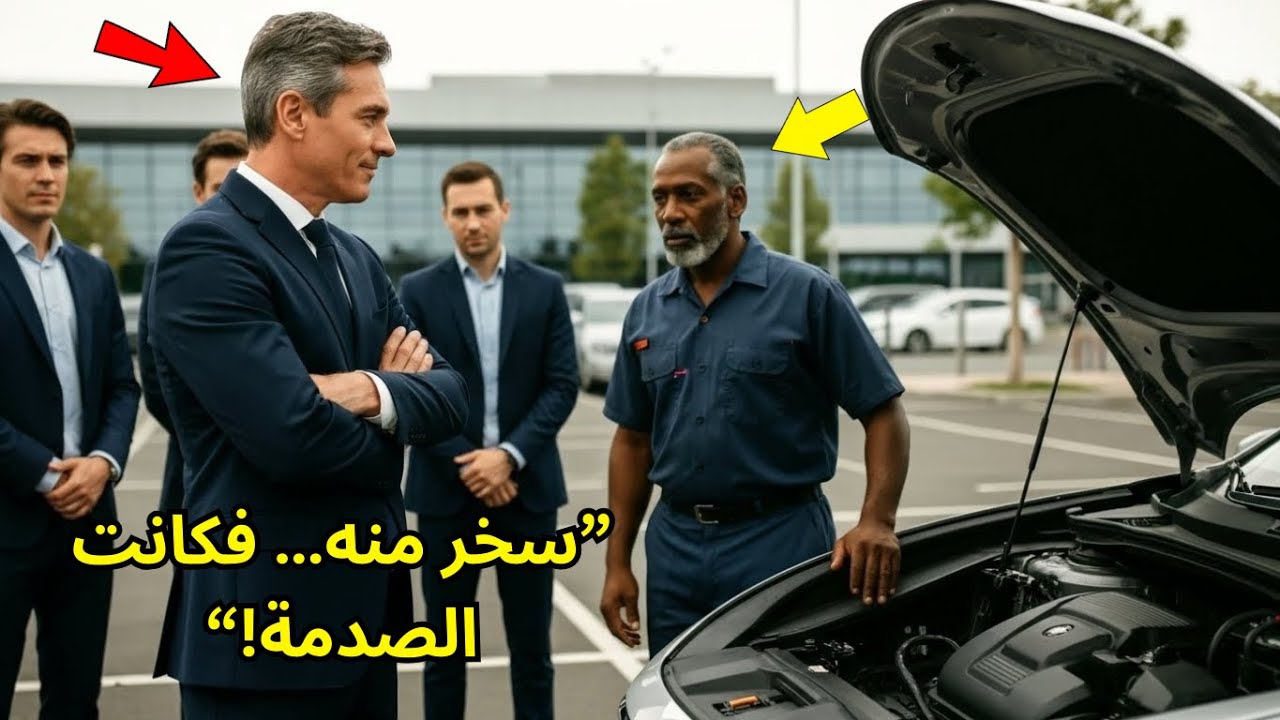 أهان عامل نظافة أمام الجميع… وبعد دقائق اكتشف أنه المدير التنفيذي الحقيقي!