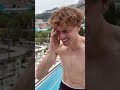 Alcaraz Films Sinner Pool Jump 😆