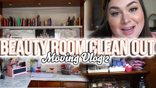 MOVING VLOG 2 | Organizing and Decluttering My Beauty Room
