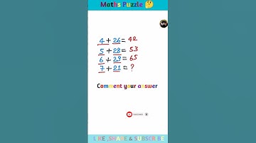Maths Puzzle 🧩 IQ Test #shorts #mathspuzzle #iqtest