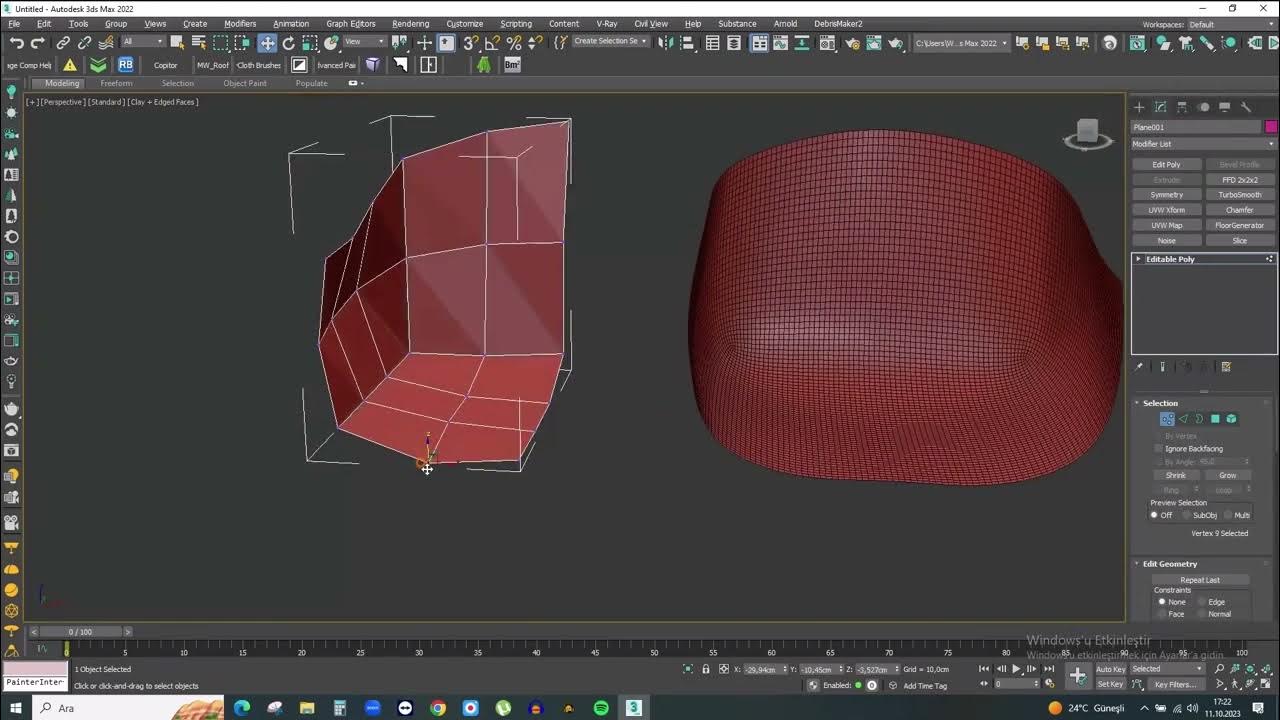 3DS MAX İLE SANDALYE MODELLEME - YouTube