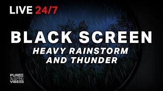 🔴 Powerful Rain and Thunder Sounds for Sleeping | Black Screen Rainstorm - Sleep Sounds screenshot 2