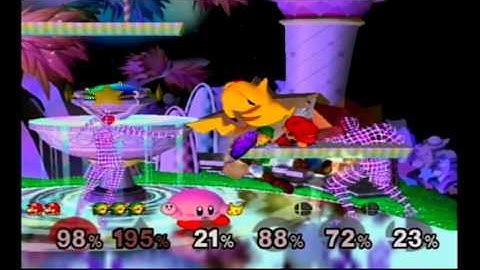 Super Smash Bros Melee Debug Menu Fun - 6-Players Gameplay #68