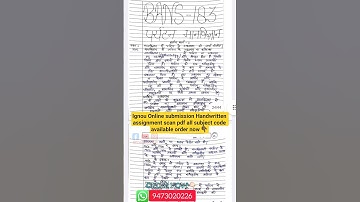 IGNOU Online & Offline AssignmentSubmission 2025_IGNOU Assignment OnlineSubmit Kaise Kare_Google