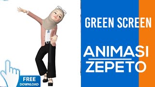 Download lagu Green Screen Animasi Zepeto  Berhijab  || Free Download - Part 28 mp3