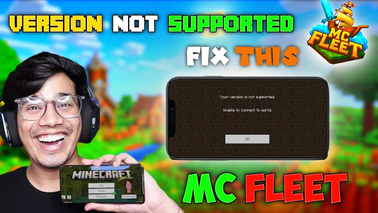 How to join MCFLEET server || Version Not Supported Problem Solve Step ...