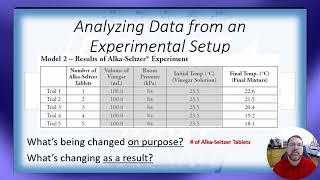 Experimental Design & Organizing Data -  Variables