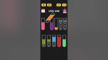 Water sort puzzle level 2450 #solveitwithme #waterpuzzlegame #colors #puzzle #game #solutions #solve