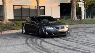 STREET DRIFTING LEXUS !! (ALMOST CRASHES)