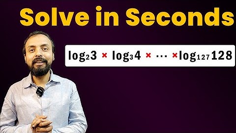 Clever Logarithmic problem || JEE Main || Maths Guru