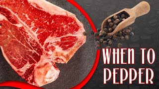 I've had several comments saying i should not put pepper on my steaks
until after they are cooked. of these were left by people who claimed
...