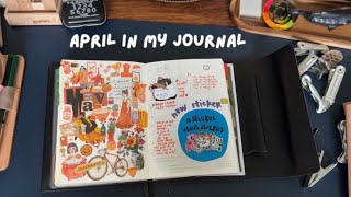 April Journal Pages Flip Through + May Pages Set Up | Setting Up a Workout Planner in My TN