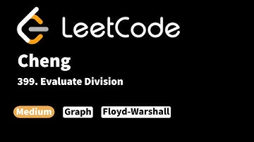 LeetCode 399. Evaluate Division v2 Floyd-Warshall