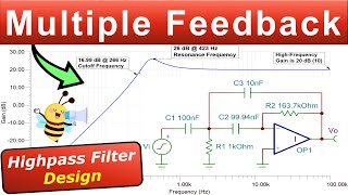 Multiple-Feedback Highpass Filter Design 👍
