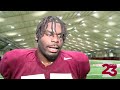 Alabama OL Jaeden Roberts Post Practice - Wednesday 4/2/25
