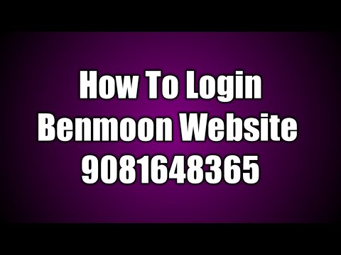 Benmoon website login 9081648365