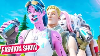 Stream Sniping Fortnite FASHION SHOWS with a DEFAULT ARMY! ... (Funny Reactions)