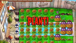 Plants vs Zombies : Survival Endless 1-50 flags