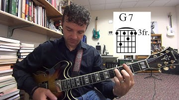 Dom 7th Bar Chords - 6th and 5th String Root - G7 and C7
