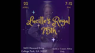 Famous Lucille's 75th Birthday Celebration Invitation Profile