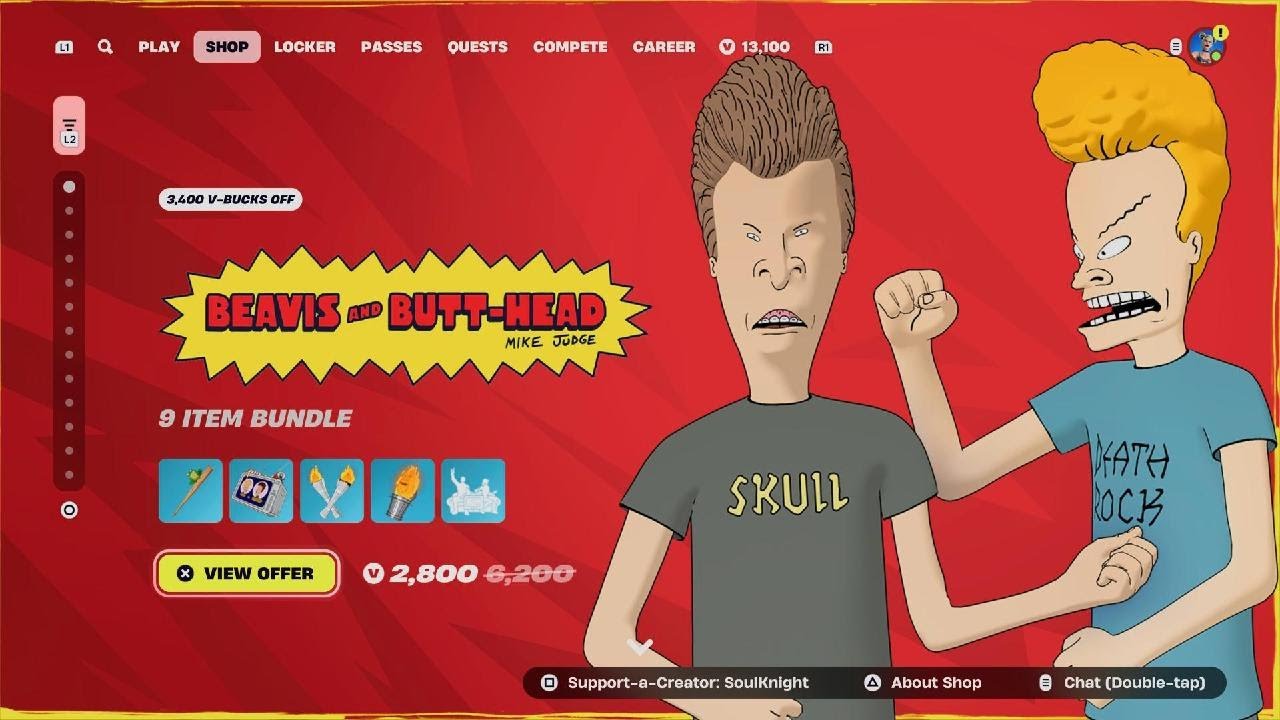 New Beavis & Butt-Head Bundle! Fortnite Item Shop September 5th 2025!