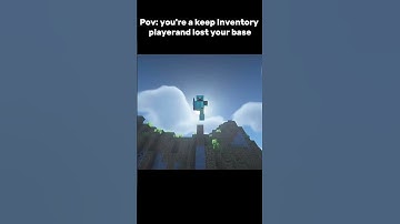 minecraft keep Inventory moment || #shorts