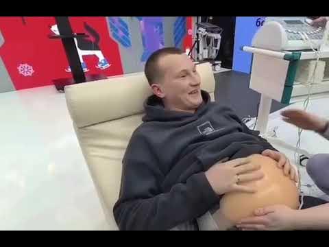 На выставке "Россия" на ВДНХ установили симулятор родов - YouTube