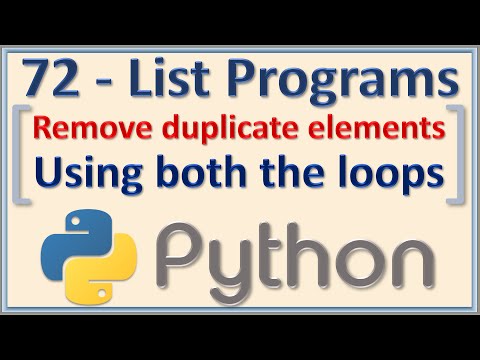 Remove the duplicate elements from the list and create a list with unique values