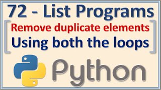 Celebrity Remove the duplicate elements from the list and create a list with unique values Profile