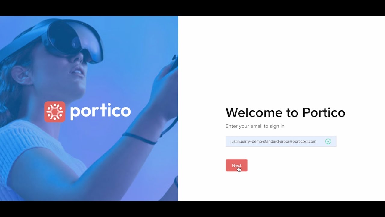 Portico VR Learning Management System walkthough